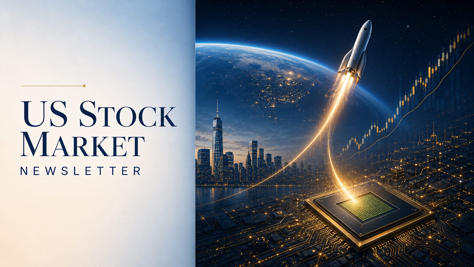 US Stock Markets weekly edition cover for 16 August 2026 — challengers paid, champions charged.